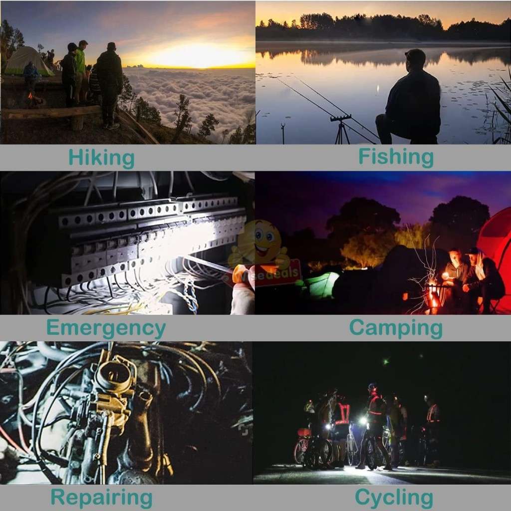 6 in 1 Keychain companion for your keys - Mini-COB keyring lights and 5 more functions