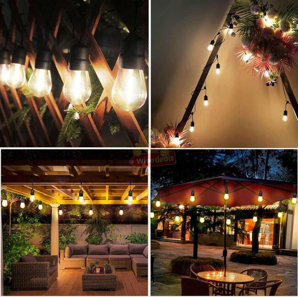 Waterproof 5M 10 X Bulbs LED String Lights for Indoor, Outdoor and Commercial use - START R1 ONLY