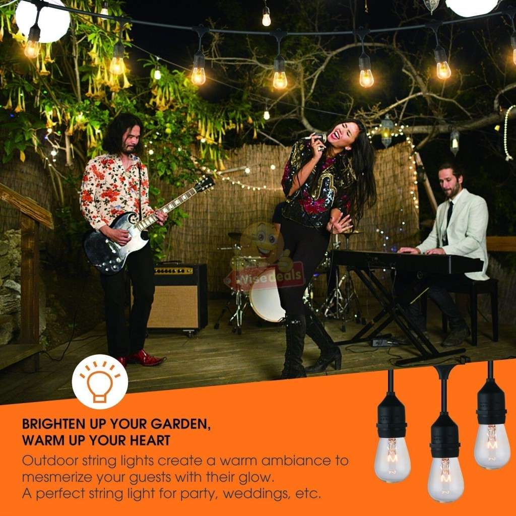 Waterproof 5M 10 X Bulbs LED String Lights for Indoor, Outdoor and Commercial use - START R1 ONLY