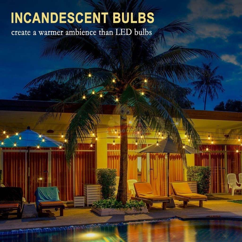 Waterproof 5M 10 X Bulbs LED String Lights for Indoor, Outdoor and Commercial use - START R1 ONLY
