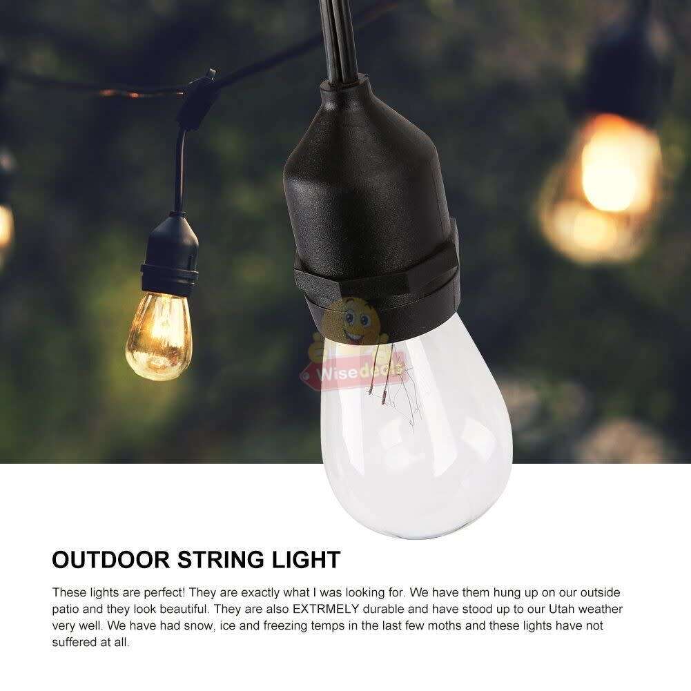 Waterproof 5M 10 X Bulbs LED String Lights for Indoor, Outdoor and Commercial use - START R1 ONLY