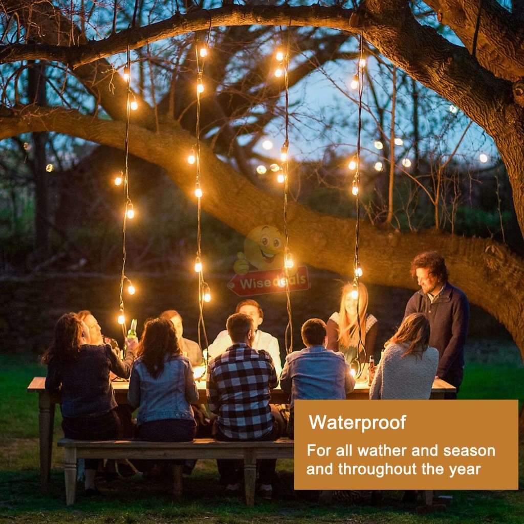 Waterproof 5M 10 X Bulbs LED String Lights for Indoor, Outdoor and Commercial use - START R1 ONLY