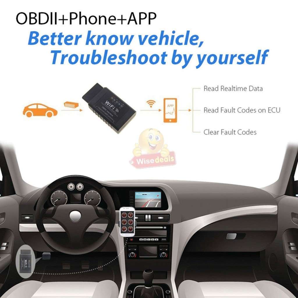 Universal OBDII WIFI Vehicle Diagnostic Scanner