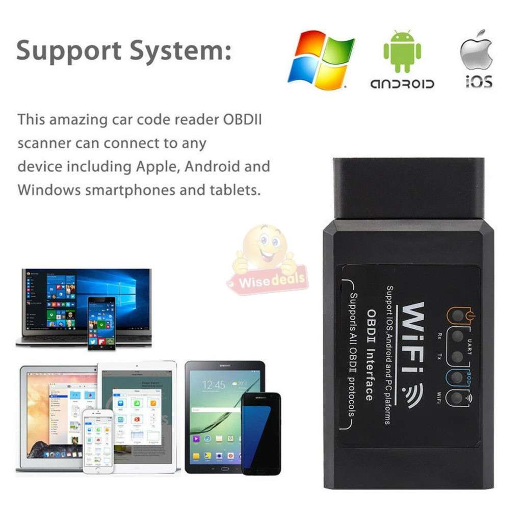 Universal OBDII WIFI Vehicle Diagnostic Scanner