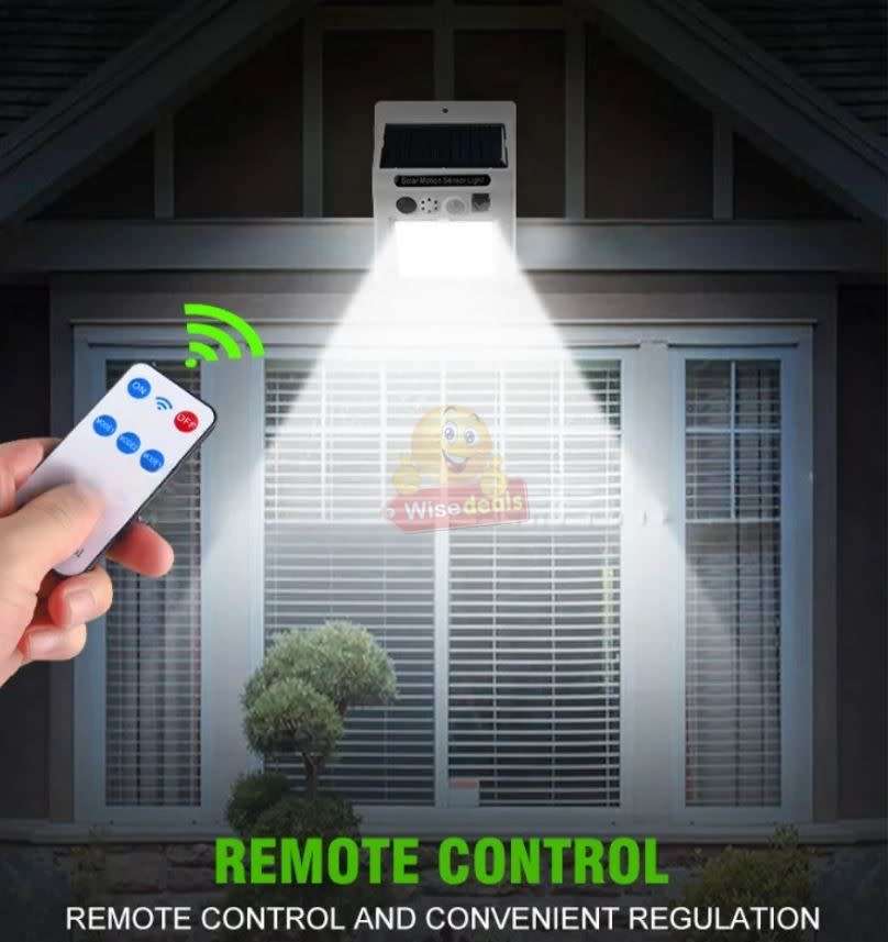 Solar Sound and Alarm Wall Light with 3 Setting Modes, Auto-sensing, No Wiring required