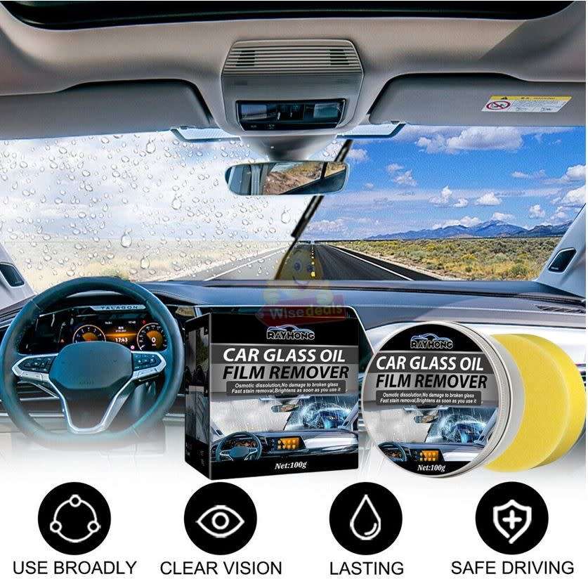 Glass Oil Film Remover Paste  Car Windshield Agent and all other glass