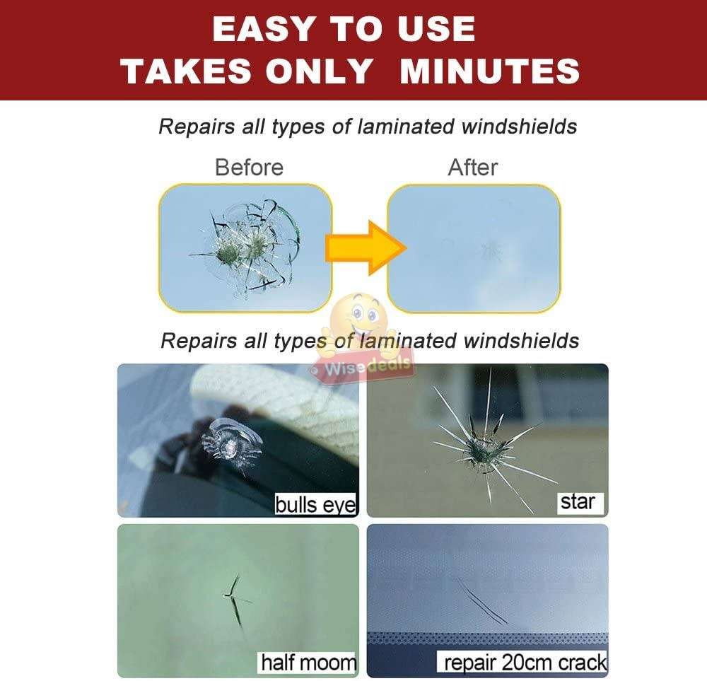 DIY Windscreen Repair Kit - No Fuss Restoration on windscreen - START R1 ONLY