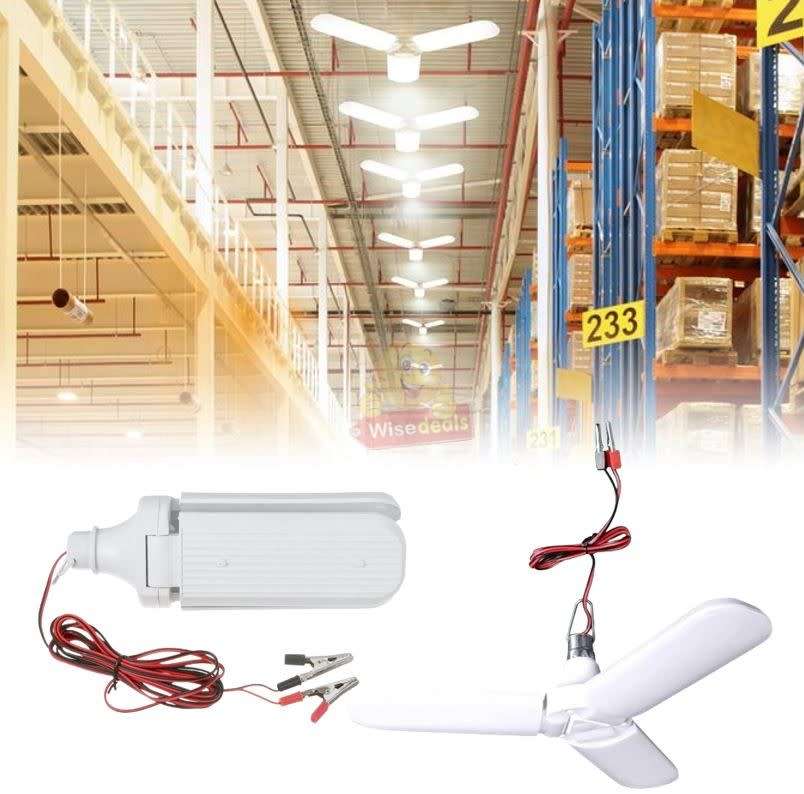 12V DC Super Bright, Deformable Fan Blade Light, 2000LM with Hanging Clip - START R1