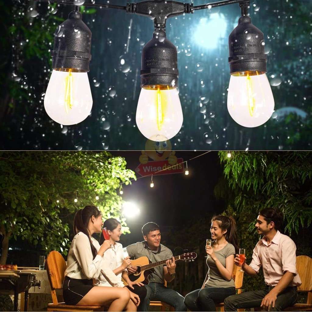 SOLAR Waterproof 5M 10 X Bulbs LED String Lights for Indoor, Outdoor and Commercial use - START R1