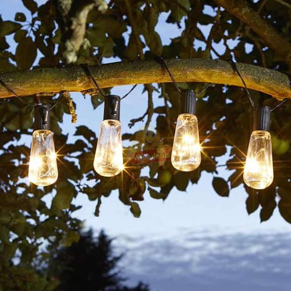SOLAR Waterproof 5M 10 X Bulbs LED String Lights for Indoor, Outdoor and Commercial use - START R1