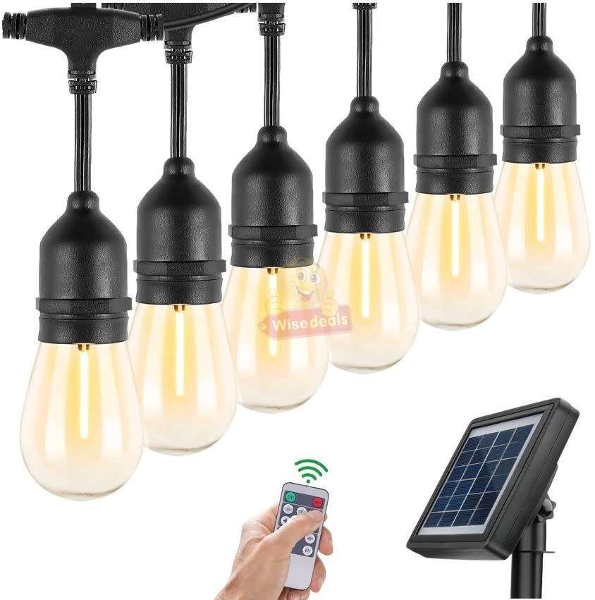 SOLAR Waterproof 5M 10 X Bulbs LED String Lights for Indoor, Outdoor and Commercial use - START R1