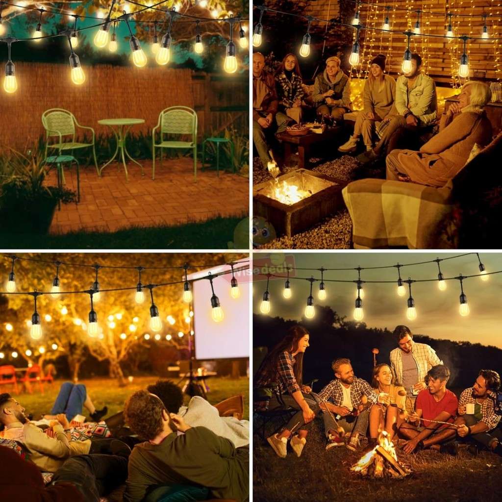 SOLAR Waterproof 5M 10 X Bulbs LED String Lights for Indoor, Outdoor and Commercial use - START R1