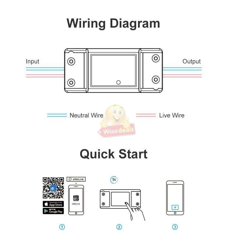WIFI Smart Switch, control your devices from your phone wherever you are
