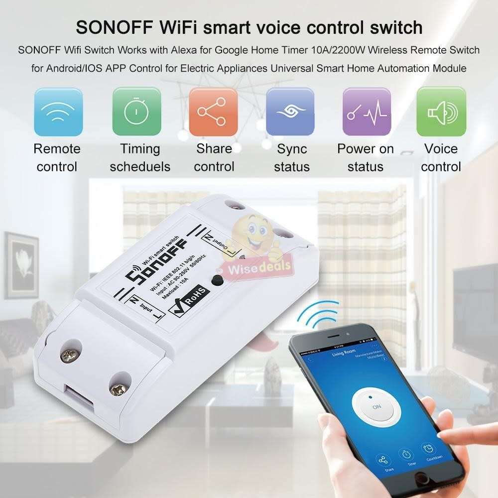 WIFI Smart Switch, control your devices from your phone wherever you are