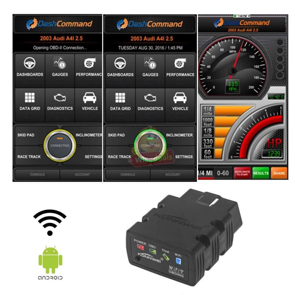 Universal OBDII WIFI Vehicle Diagnostic Scanner, Clear Fault Errors etc