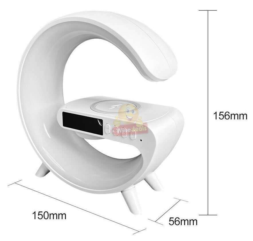 Bluetooth 360° Surround Sound Speaker Wireless Charger Colourful Lights