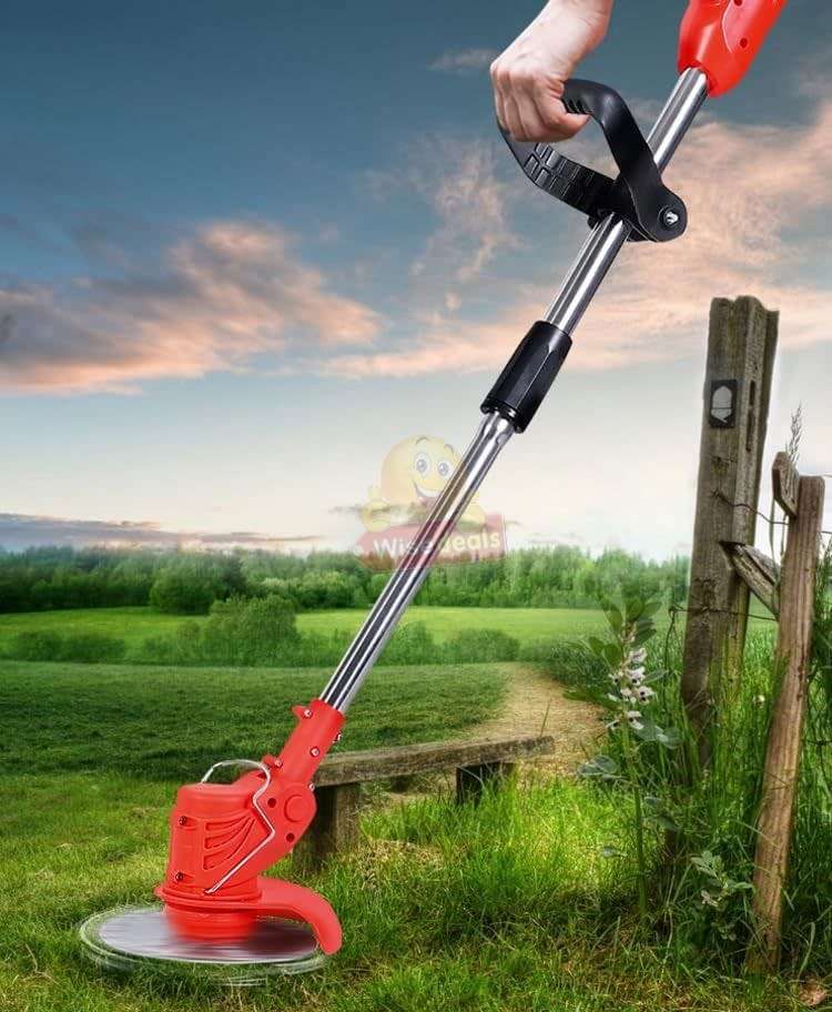 24V Lithium Battery Rechargeable Wireless Lawn Mower and Grass Cutter with lots of Accessories