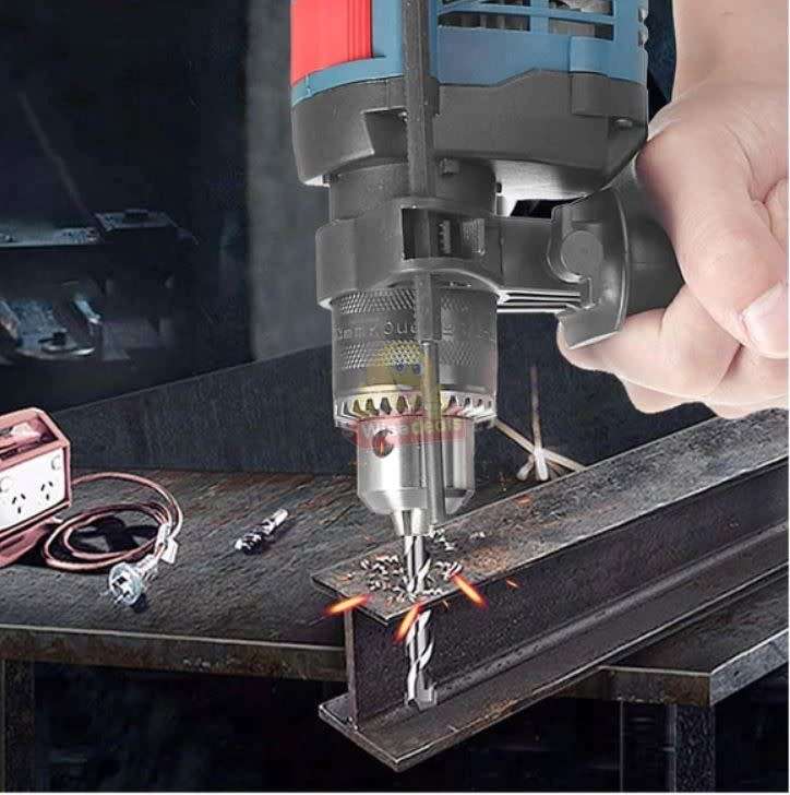 Electric 360 Degree Rotary Multifunctional Impact Drill with a lot of Accessories in a Carry Case