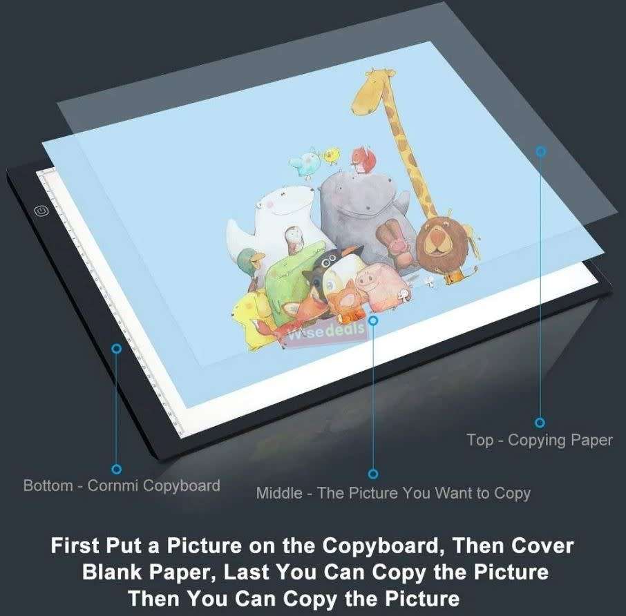 LED Drawing Board with USB Interface with Smart Brightness Settings - START R1 ONLY