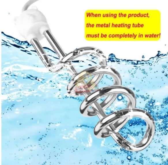 Electric Immersible Water Heater, Waterproof  Boil your Water Quick