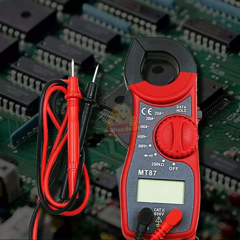 Digital LCD Voltage Clamp Multi-meter, DC/AC Voltage and AC Current Measurements - START R1 ONLY