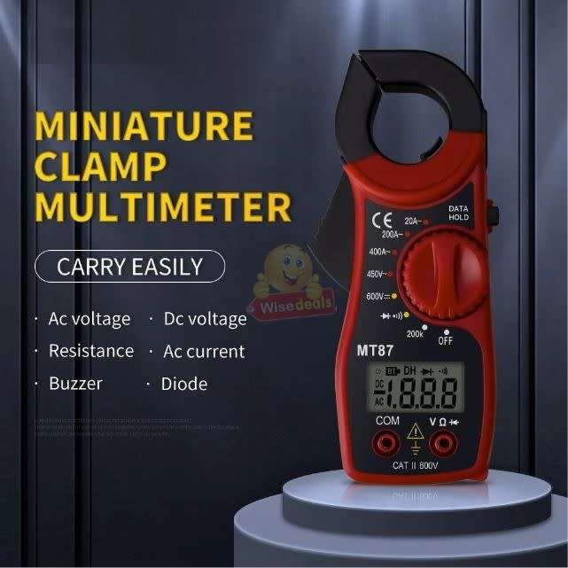 Digital LCD Voltage Clamp Multi-meter, DC/AC Voltage and AC Current Measurements - START R1 ONLY