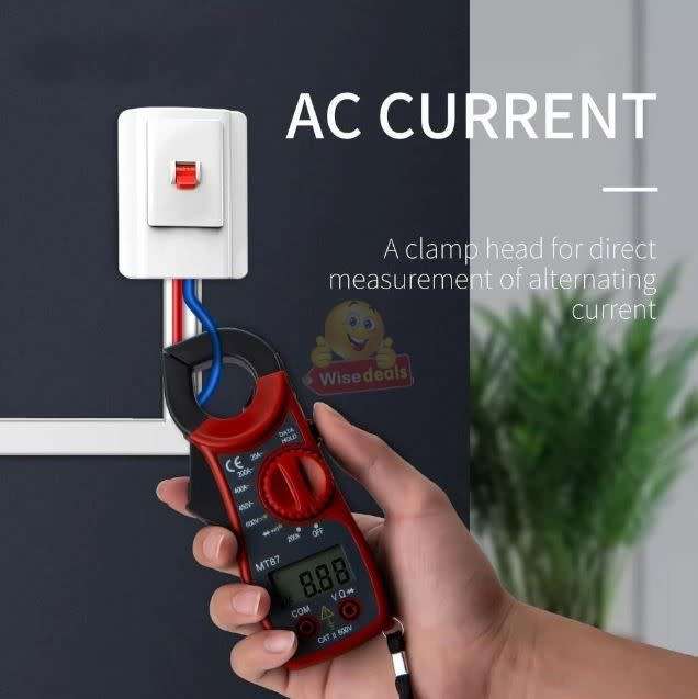 Digital LCD Voltage Clamp Multi-meter, DC/AC Voltage and AC Current Measurements - START R1 ONLY