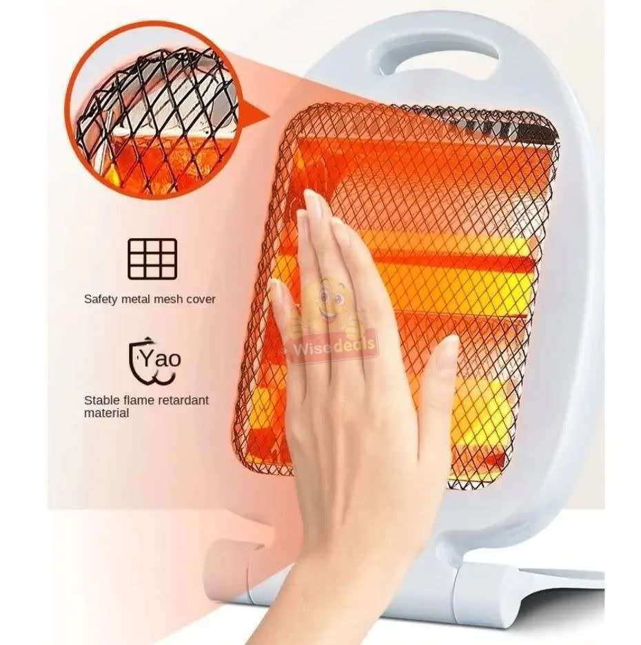 Quartz Portable Halogen Electric Heater with 2 Heating Modes