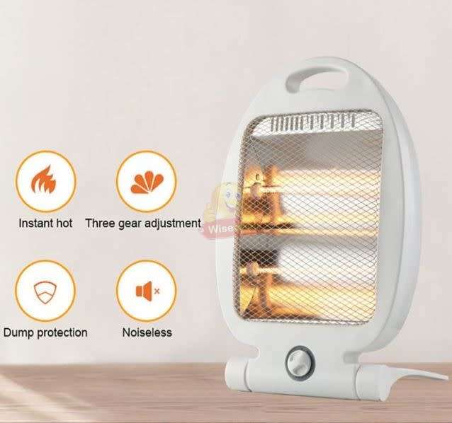 Quartz Portable Halogen Electric Heater with 2 Heating Modes