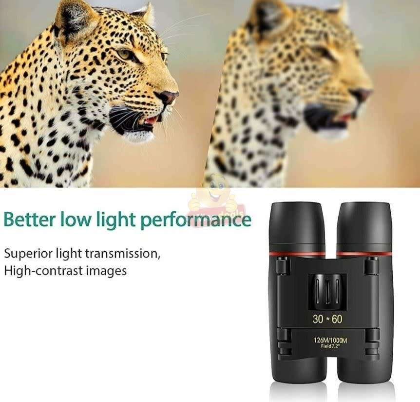 30 X 60 Day & Night Vision Binocular Telescope with Carry Bag