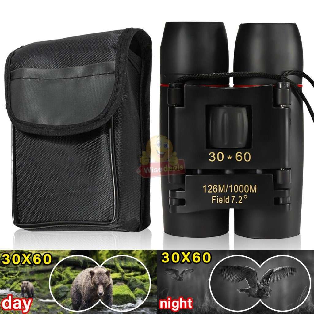 30 X 60 Day & Night Vision Binocular Telescope with Carry Bag