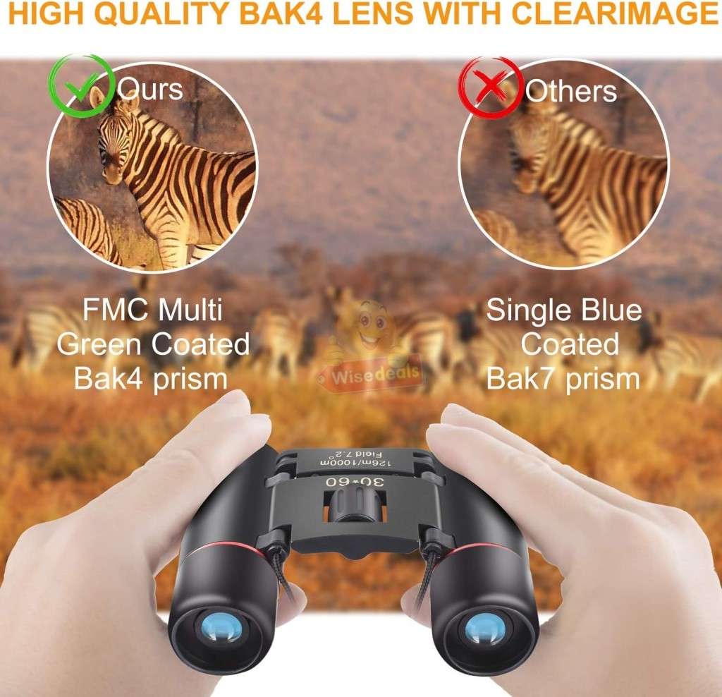 30 X 60 Day & Night Vision Binocular Telescope with Carry Bag