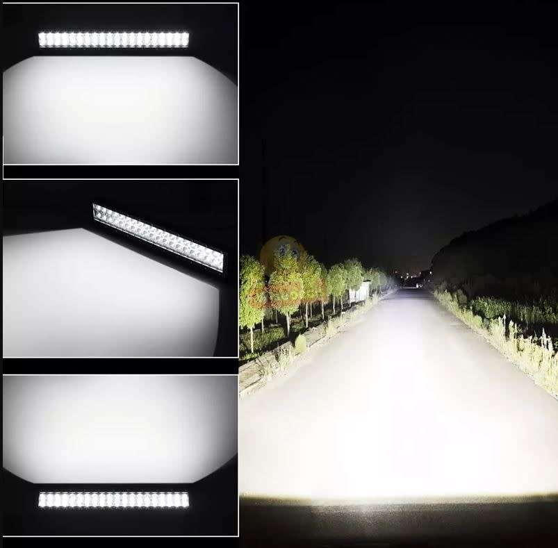 120W 40 LED Spot and Flood Light Combo Beam with Brackets - START 1 ONLY