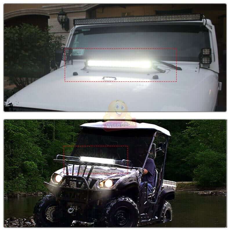 120W 40 LED Spot and Flood Light Combo Beam with Brackets - START 1 ONLY