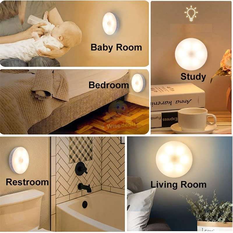 LED Human Body Induction Automatic Detection Night Light