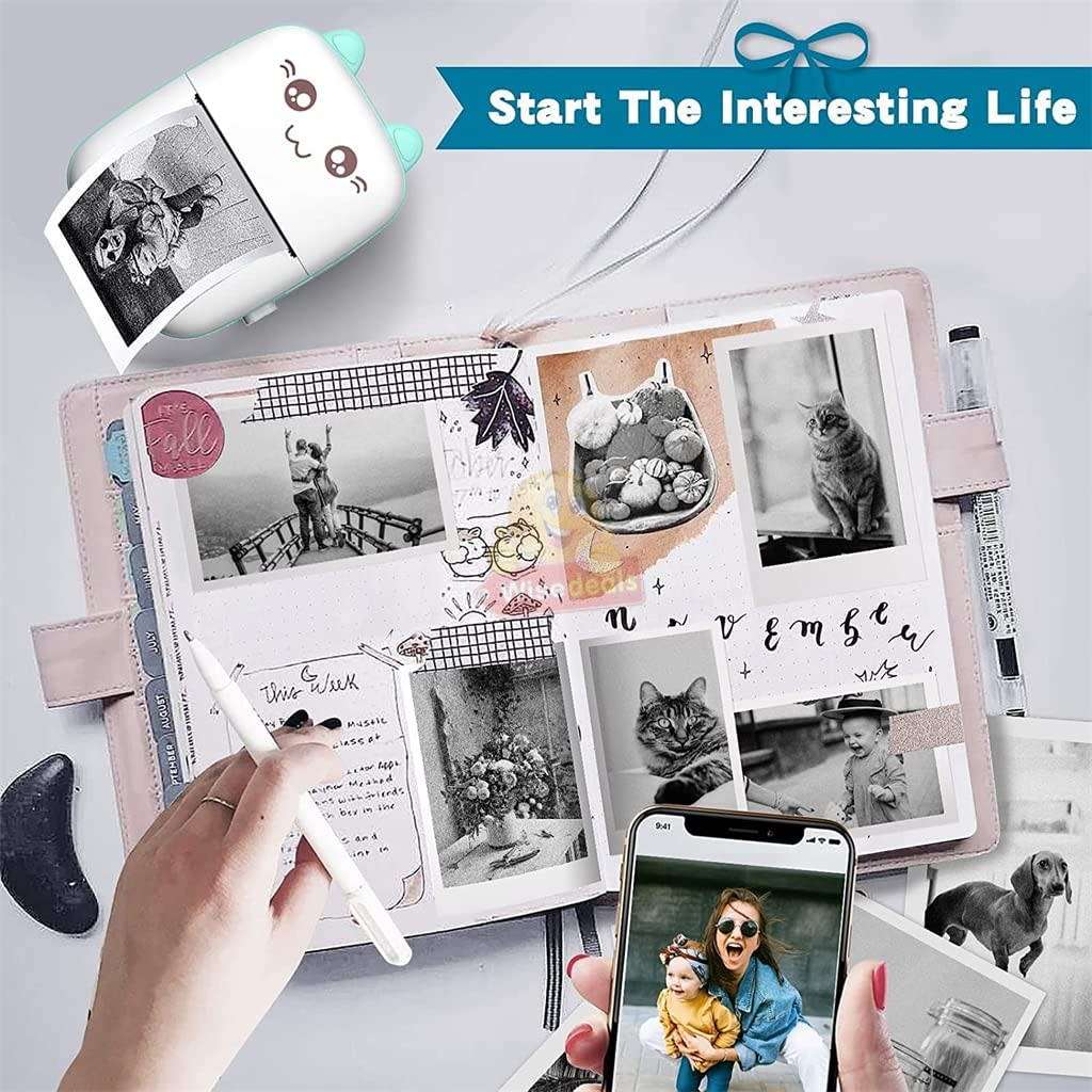 Bluetooth Thermal Printer APP for Android and Ios, Built-in Rechargeable Battery - START R1 ONLY