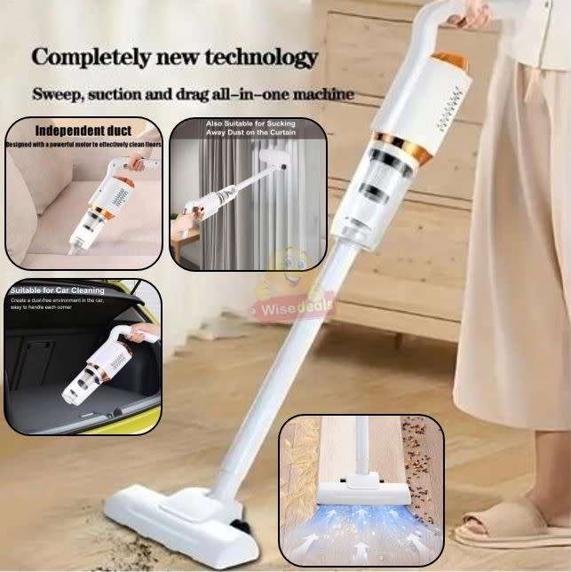 2 in 1 Powerful Rechargeable Wireless Vacuum Cleaner