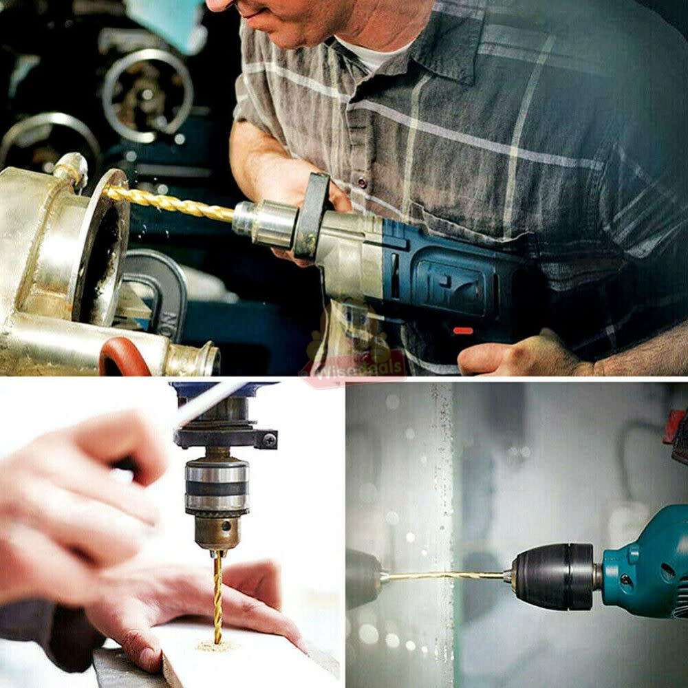 99 Piece Titanium High Speed Steel Twist Drill Bit Set in Handy Carry Case - START R1 ONLY