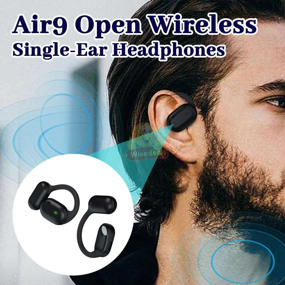 Air 9 Bone Conduction Wireless Bluetooth Earphone, Comfortable & Professional Audio Level Experience