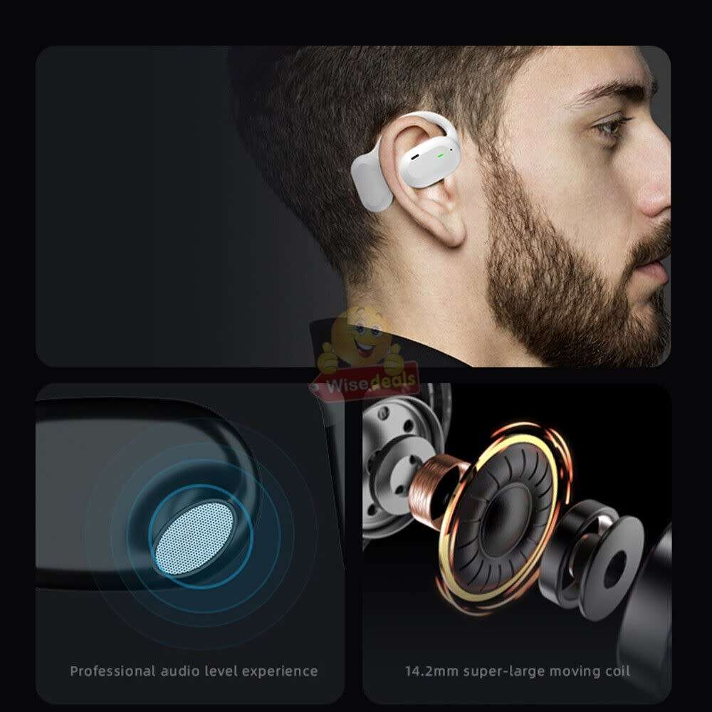 Air 9 Bone Conduction Wireless Bluetooth Earphone, Comfortable & Professional Audio Level Experience
