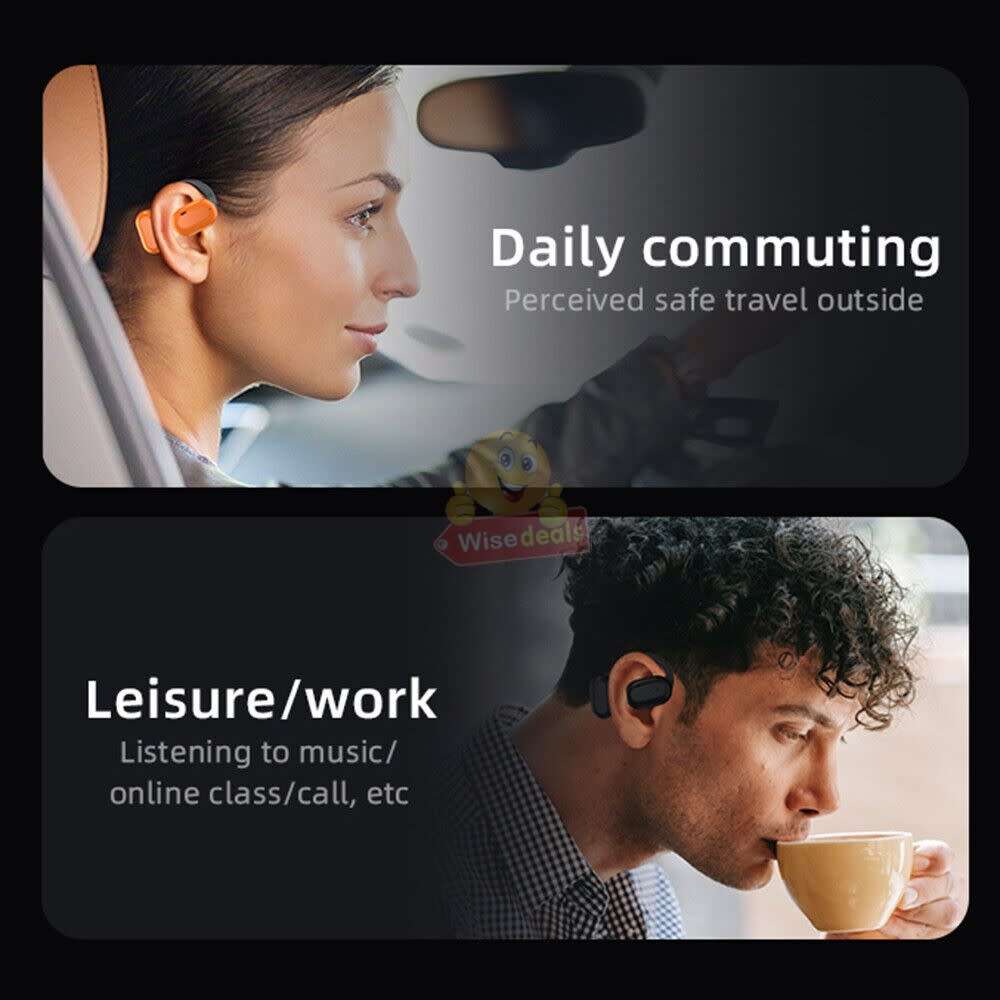 Air 9 Bone Conduction Wireless Bluetooth Earphone, Comfortable & Professional Audio Level Experience