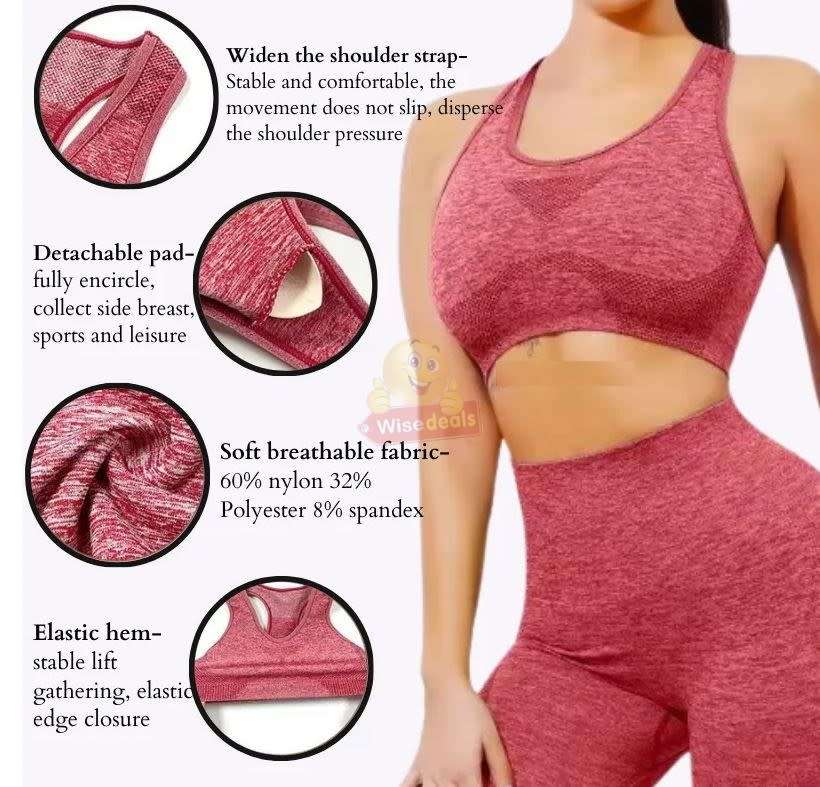 Women Anti-Cellulite Sport 2 Piece Gym Set, Available in Grey, S/M