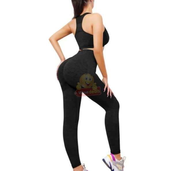 Women Anti-Cellulite Sport 2 Piece Gym Set, Available in Grey, S/M