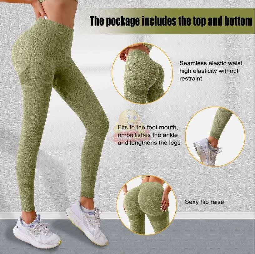 Women Anti-Cellulite Sport 2 Piece Gym Set, Available in Grey, S/M