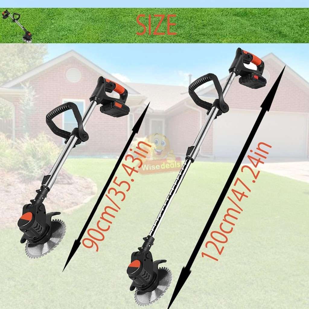 36V Rechargeable Wireless Lawn Mower and Grass Cutter, 2 X 36V Lithium Batteries
