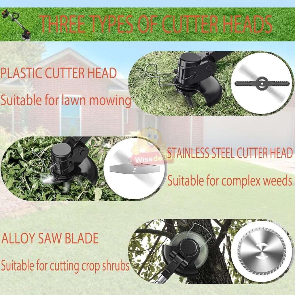 36V Rechargeable Wireless Lawn Mower and Grass Cutter, 2 X 36V Lithium Batteries