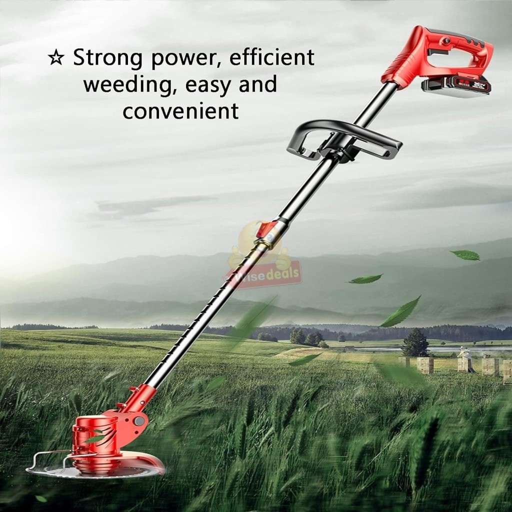 36V Rechargeable Wireless Lawn Mower and Grass Cutter, 2 X 36V Lithium Batteries