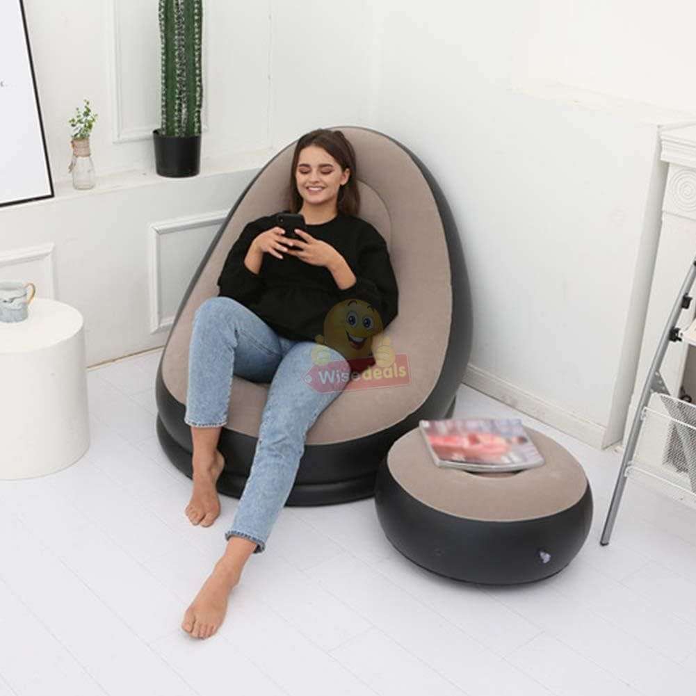 Very Comfortable and Large Inflatable Sofa with Foot Stool / Table - START R1 ONLY