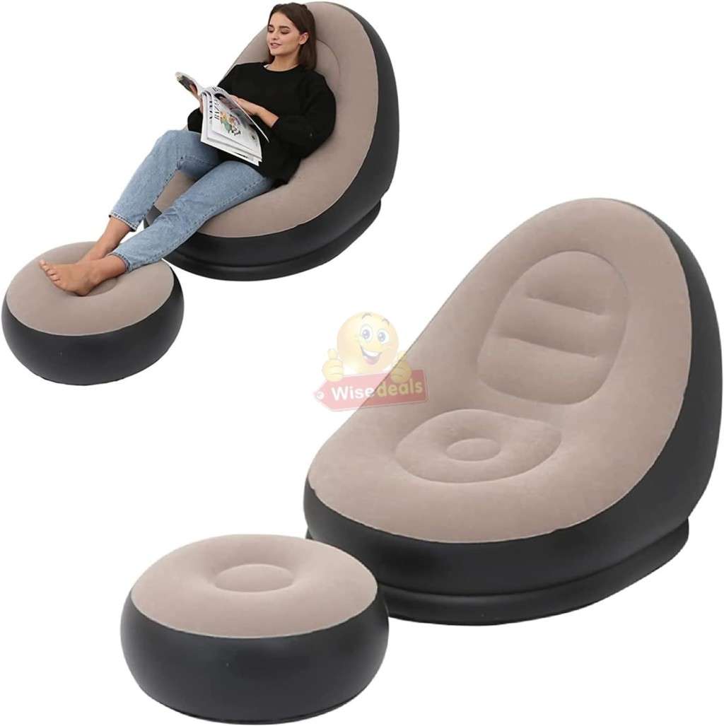 Very Comfortable and Large Inflatable Sofa with Foot Stool / Table - START R1 ONLY