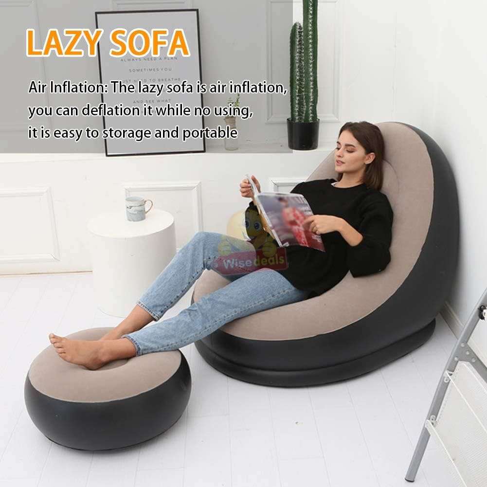 Very Comfortable and Large Inflatable Sofa with Foot Stool / Table - START R1 ONLY